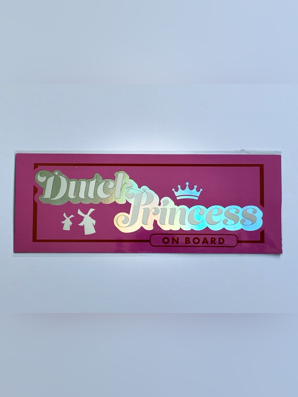 Dutch Bros “Dutch Princess on Board” Magnetic Car Sticker